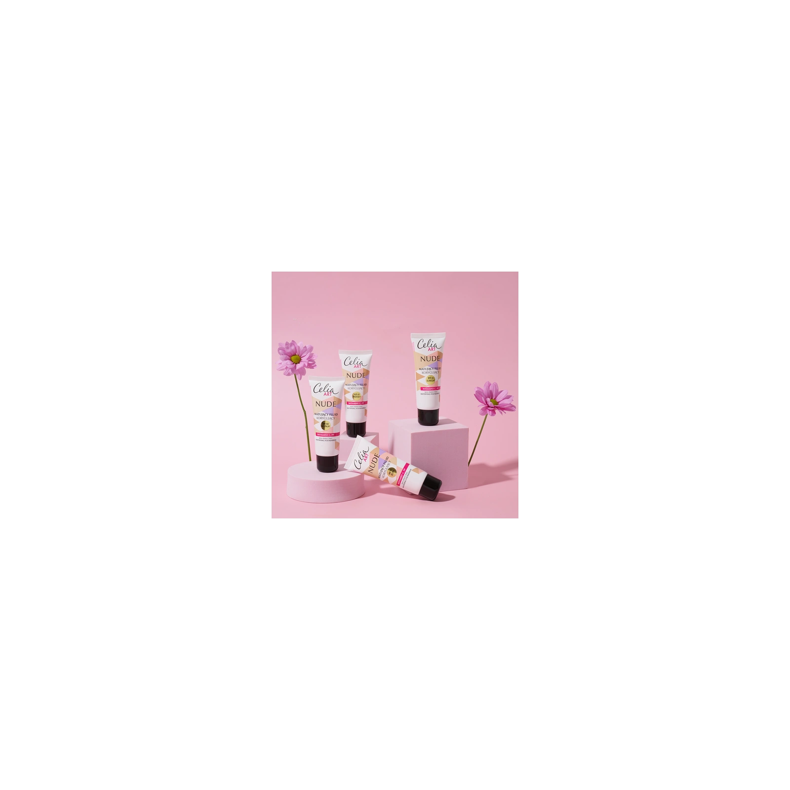 CELIA Matt Nude matujący podkład korygujący 03 Beżowy 30ml
