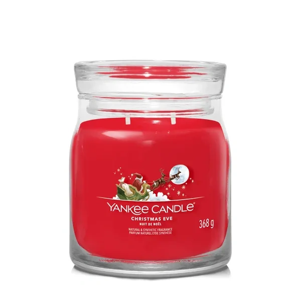 YANKEE CANDLE Signature Średnia świeca w słoiku CHRISTMAS EVE 368g