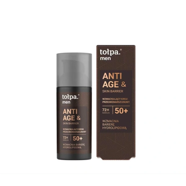 TOŁPA Men Anti Age&Skin Barrier wzmacniający krem przeciwzmarszczkowy 50+ 50ml