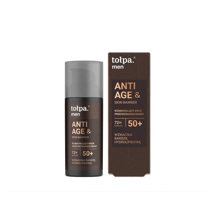 TOŁPA Men Anti Age&Skin Barrier wzmacniający krem przeciwzmarszczkowy 50+ 50ml