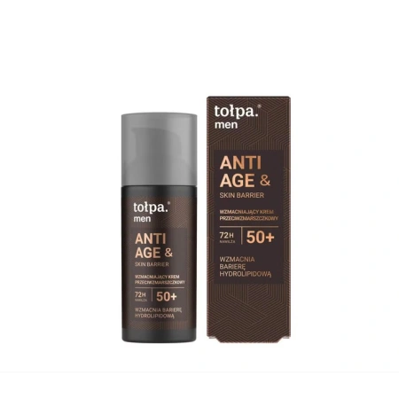 TOŁPA Men Anti Age&Skin Barrier wzmacniający krem przeciwzmarszczkowy 50+ 50ml