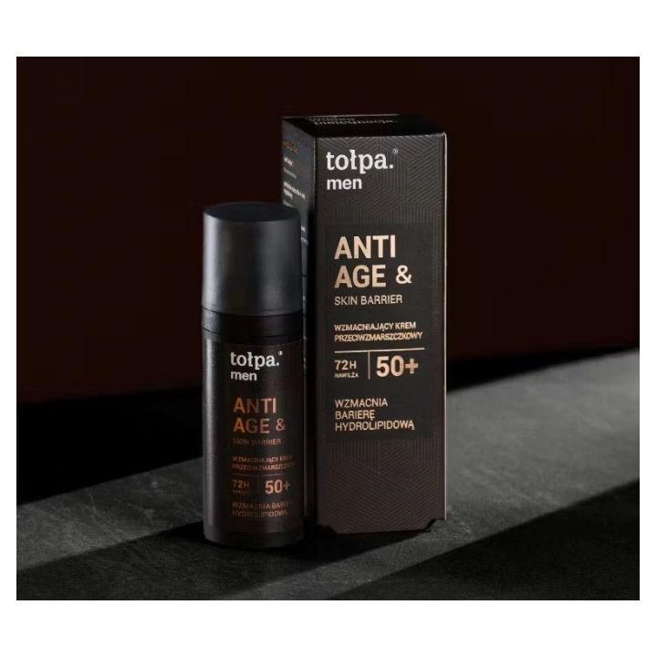 TOŁPA Men Anti Age&Skin Barrier wzmacniający krem przeciwzmarszczkowy 50+ 50ml