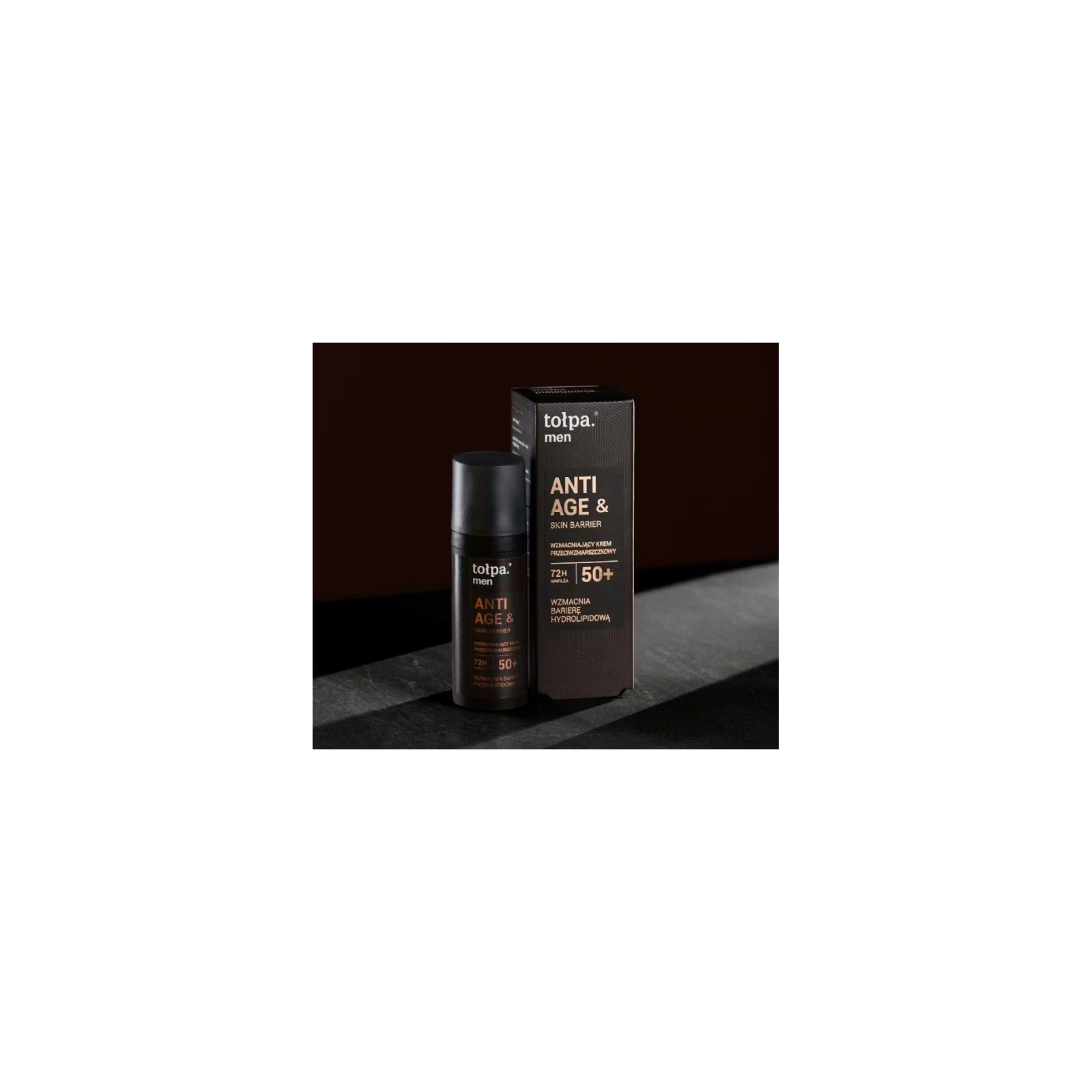 TOŁPA Men Anti Age&Skin Barrier wzmacniający krem przeciwzmarszczkowy 50+ 50ml
