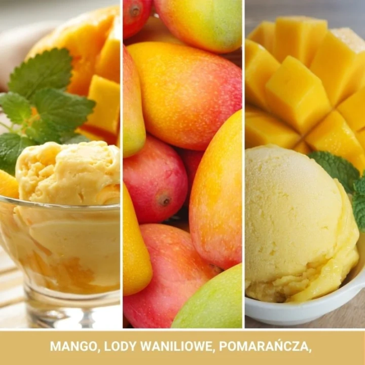 YANKEE CANDLE Classic Wax wosk zapachowy MANGO ICE CREAM 22g