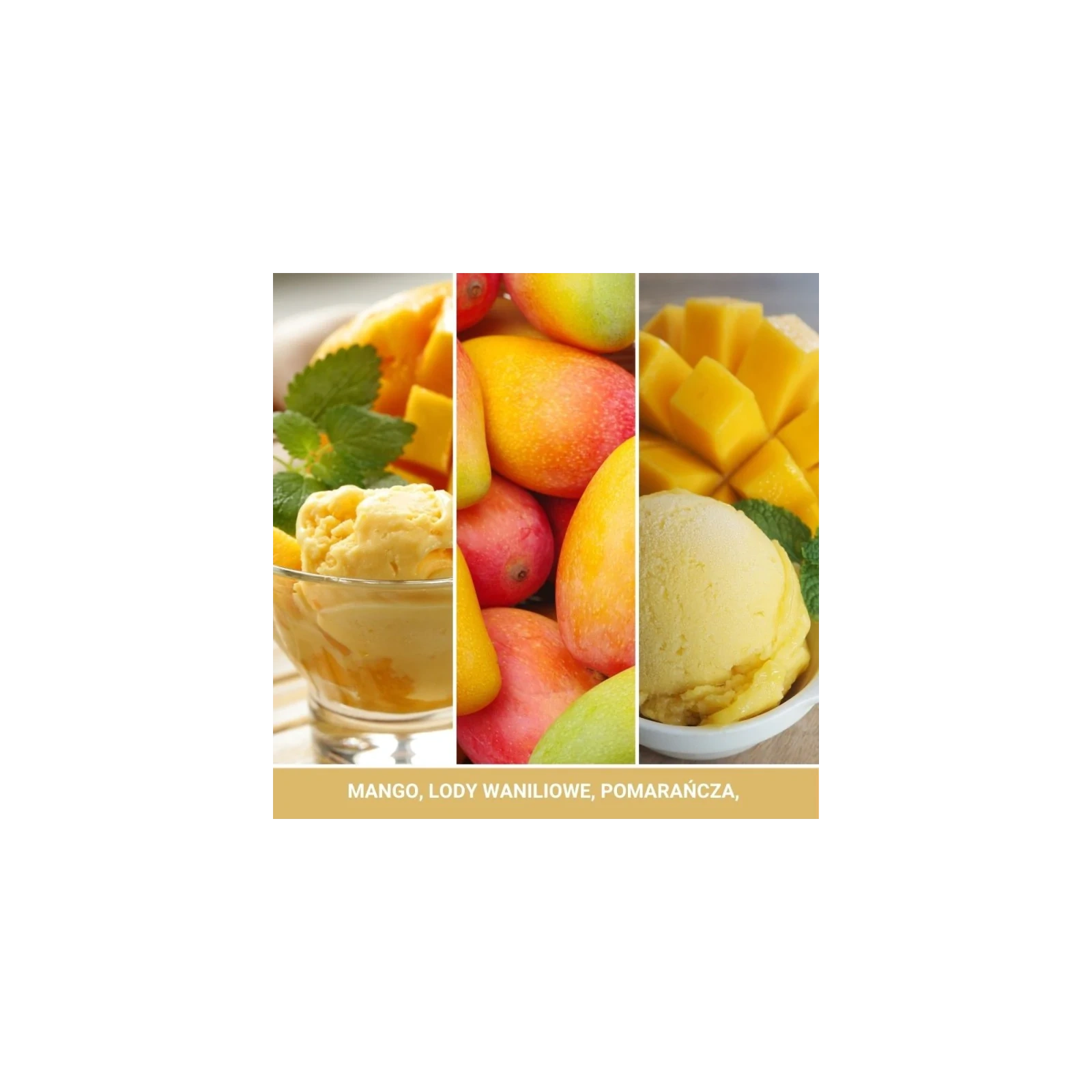 YANKEE CANDLE Classic Wax wosk zapachowy MANGO ICE CREAM 22g
