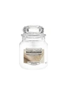 YANKEE CANDLE Home Inspiration Mała świeca w słoiku WHITE LINEN & LACE 104g