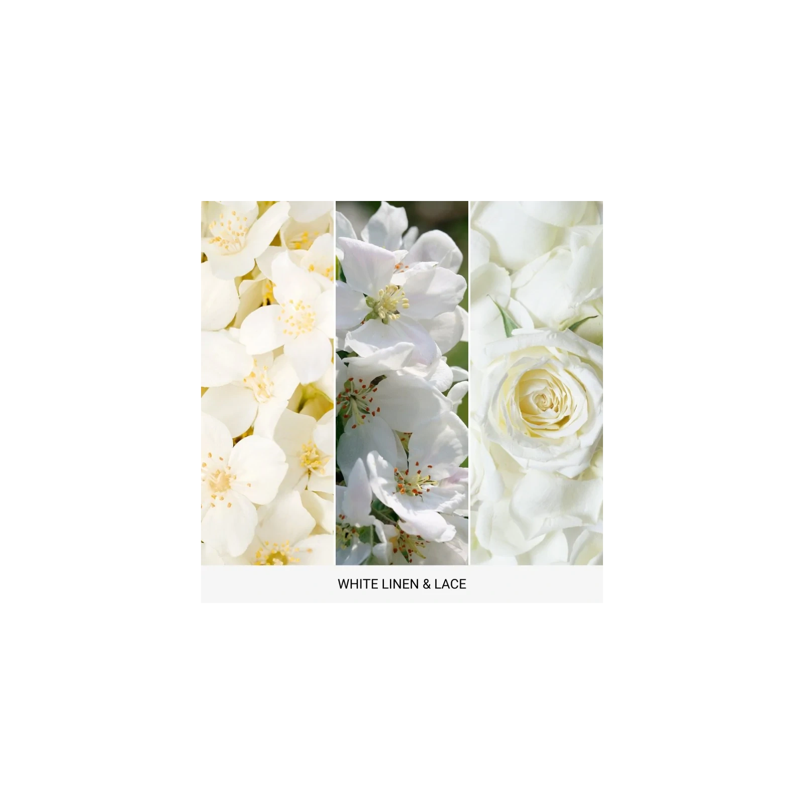 YANKEE CANDLE Home Inspiration Mała świeca w słoiku WHITE LINEN & LACE 104g