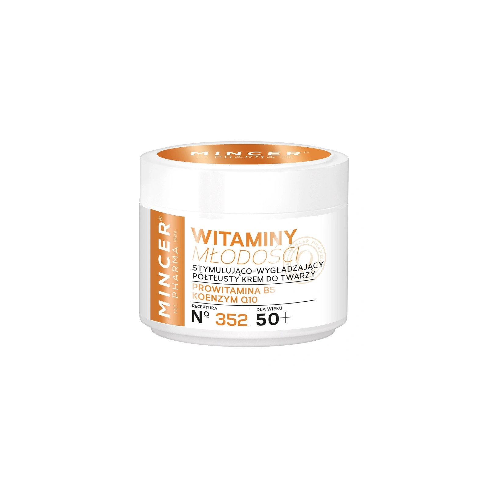 MINCER PHARMA Witaminy Młodości półtłusty krem do twarzy 50+ 50ml