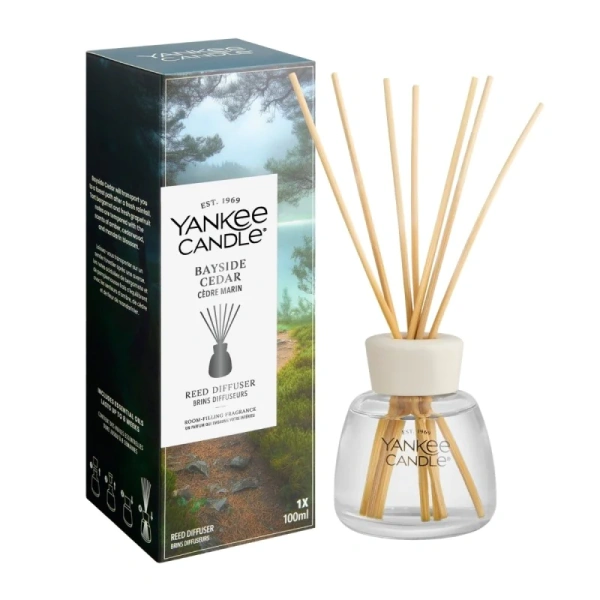YANKEE CANDLE Reed Diffuser New pałeczki zapachowe BAYSIDE CEDAR 100ml