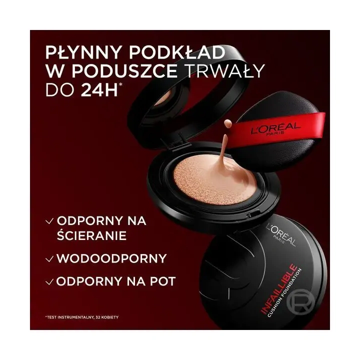 LOREAL Infaillible Cushion Foundation płynny podkład w poduszce 120 Warm 11g
