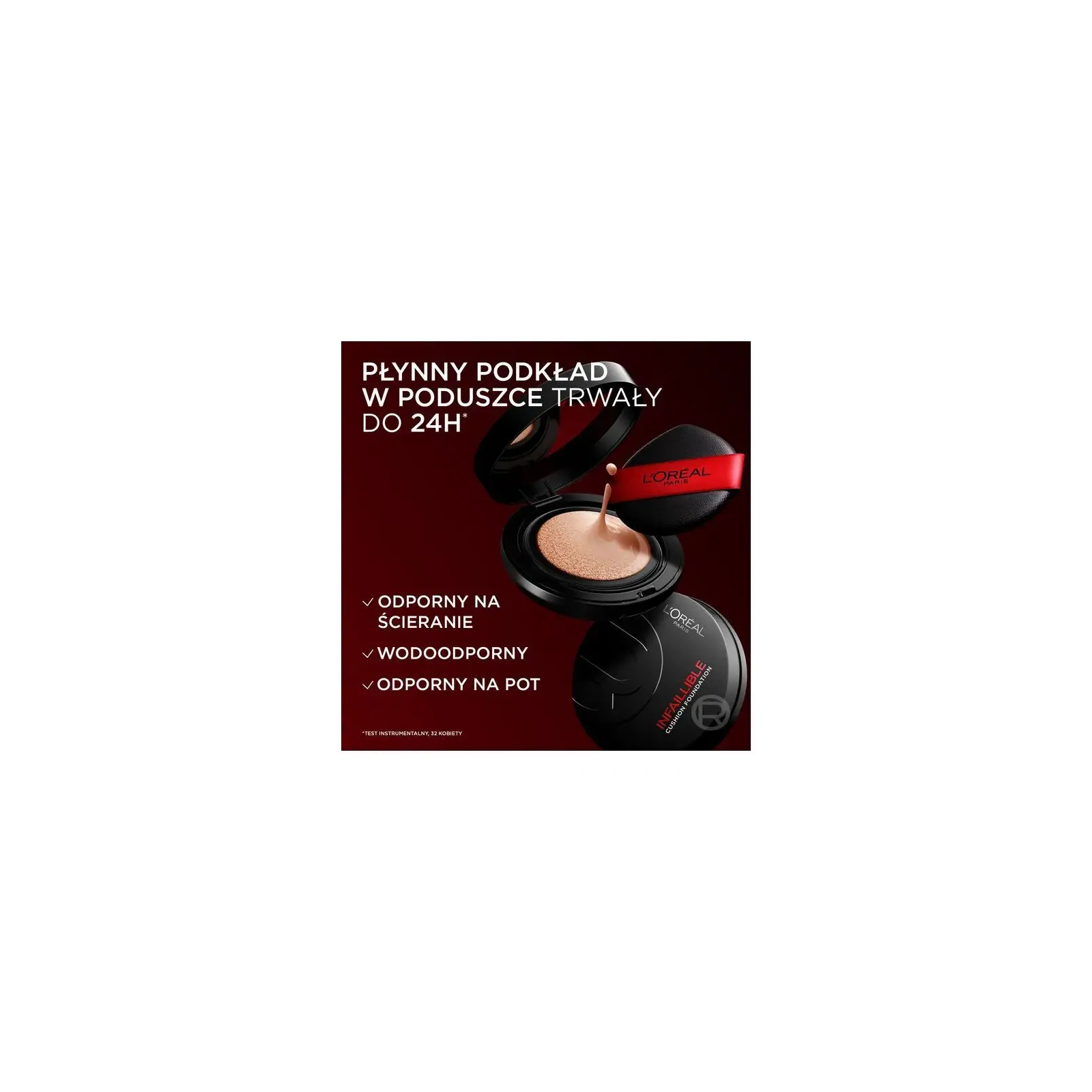 LOREAL Infaillible Cushion Foundation płynny podkład w poduszce 120 Warm 11g
