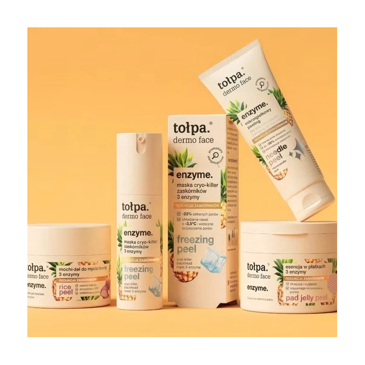TOŁPA Dermo Face Enzyme esencja w płatkach 3 enzymy 50szt