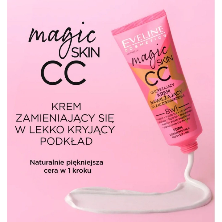 EVELINE Magic Skin nawilżający krem CC redukujący zaczerwienienia 8w1 30ml