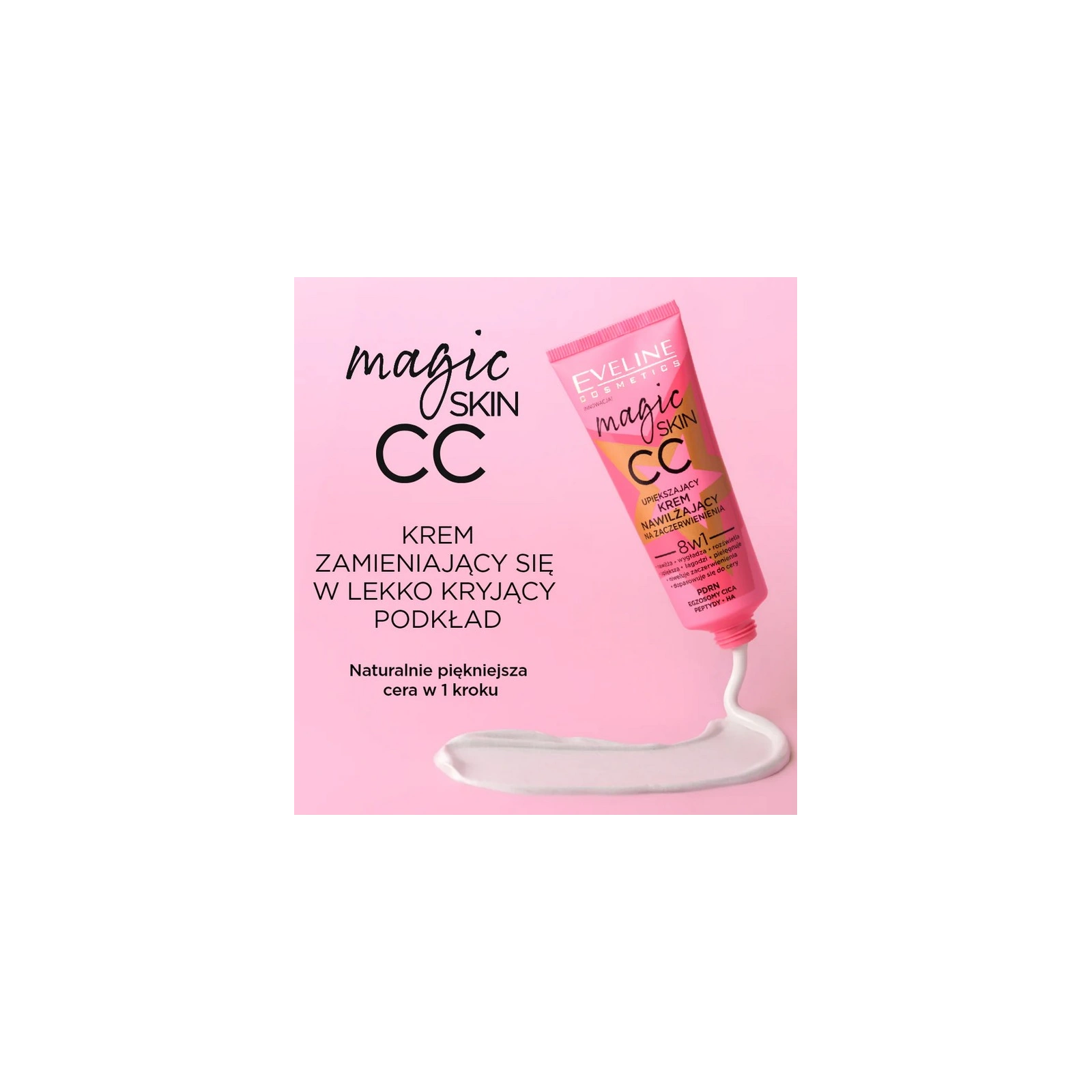 EVELINE Magic Skin nawilżający krem CC redukujący zaczerwienienia 8w1 30ml
