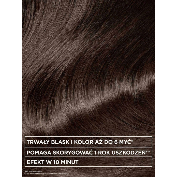 GARNIER Olia Gloss maska koloryzująca do włosów-toner Chłodny Brąz 150ml