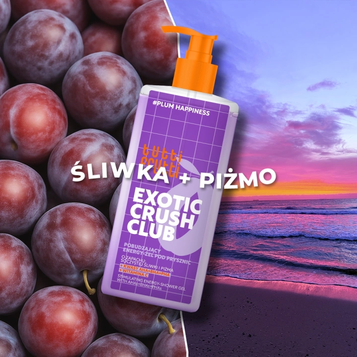 FARMONA Tutti Frutti Exotic Crush Club pobudzający żel pod prysznic Soczysta Śliwka i Piżmo 400ml
