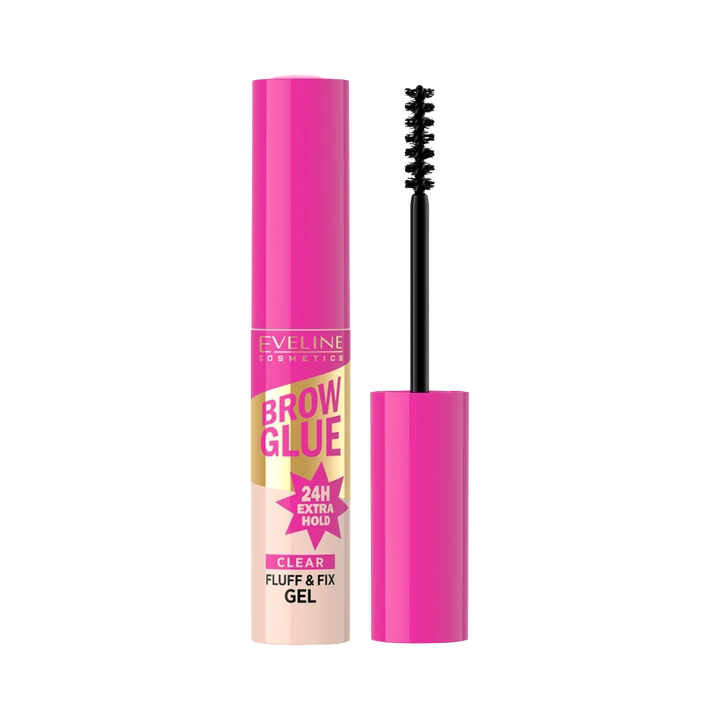 EVELINE Brow Glue Fluff&Fix żel do stylizacji brwi transparentny 6ml