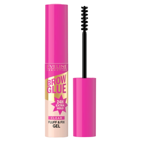EVELINE Brow Glue Fluff&Fix żel do stylizacji brwi transparentny 6ml