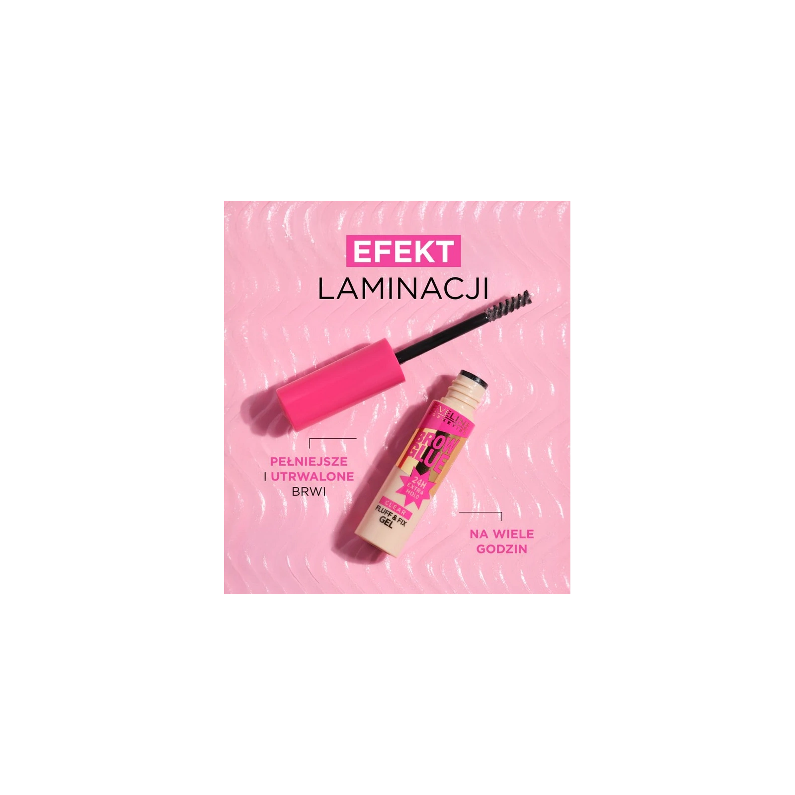 EVELINE Brow Glue Fluff&Fix żel do stylizacji brwi transparentny 6ml