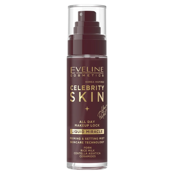 EVELINE Celebrity Skin Liquid Miracle mgiełka do twarzy utrwalająca makijaż 100ml