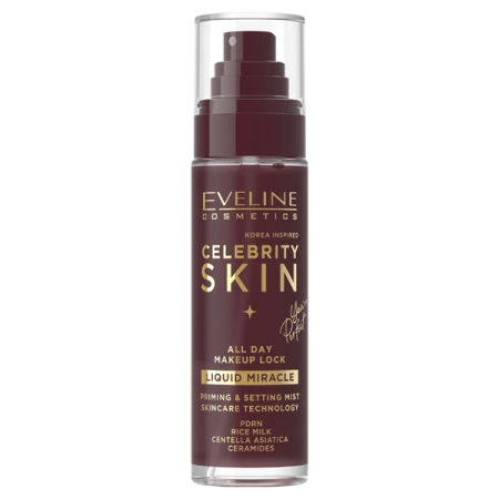 EVELINE Celebrity Skin Liquid Miracle mgiełka do twarzy utrwalająca makijaż 100ml