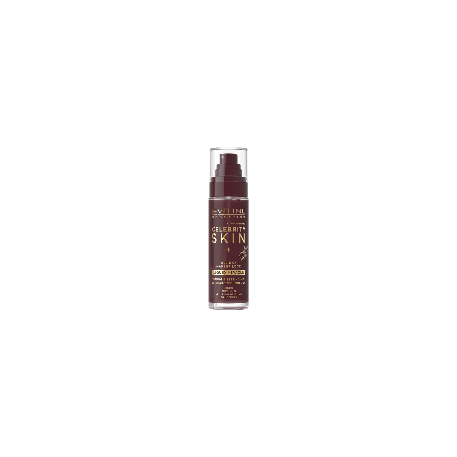 EVELINE Celebrity Skin Liquid Miracle mgiełka do twarzy utrwalająca makijaż 100ml