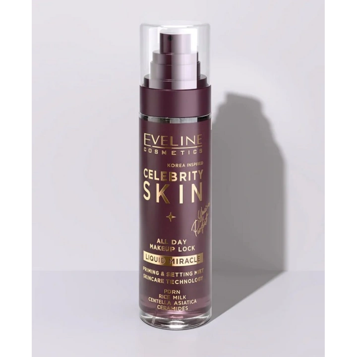 EVELINE Celebrity Skin Liquid Miracle mgiełka do twarzy utrwalająca makijaż 100ml
