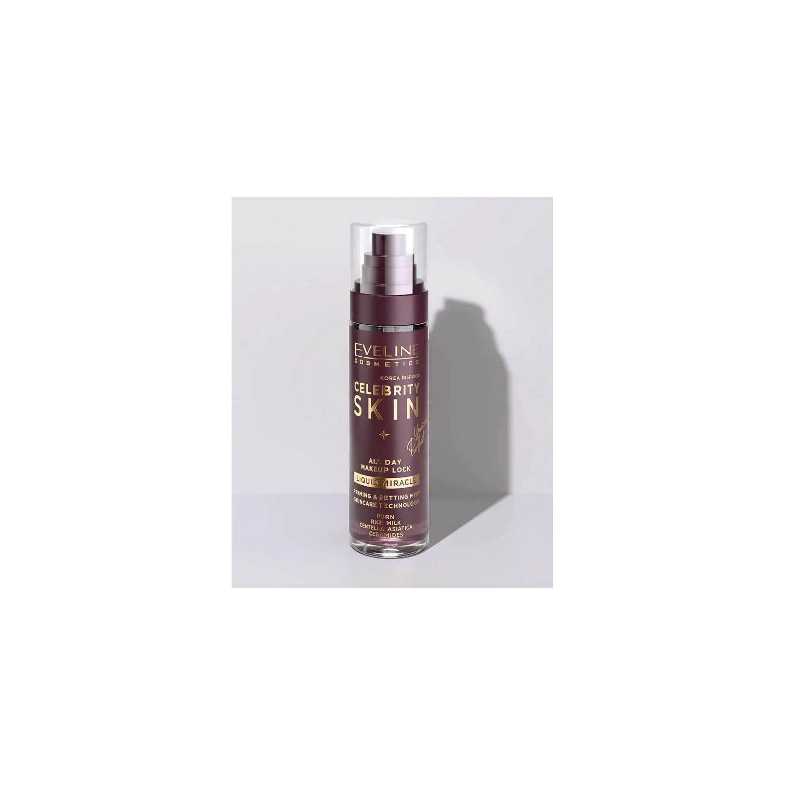 EVELINE Celebrity Skin Liquid Miracle mgiełka do twarzy utrwalająca makijaż 100ml