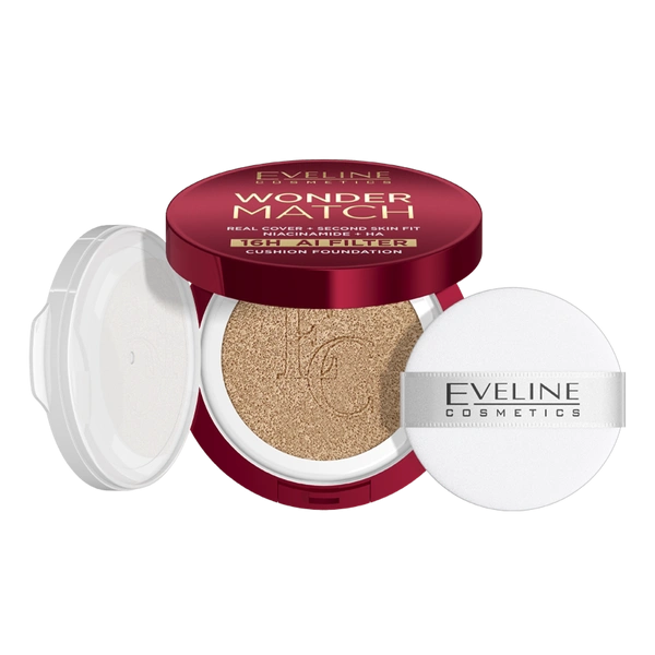 EVELINE Wonder Match Cushion Foundation podkład do twarzy kryjący 02W Vanilla 15ml