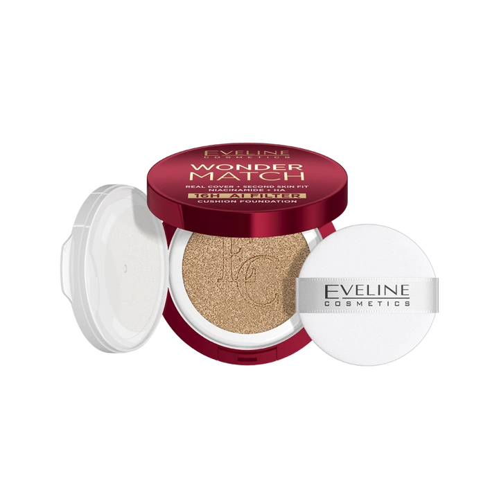 EVELINE Wonder Match Cushion Foundation podkład do twarzy kryjący 02W Vanilla 15ml