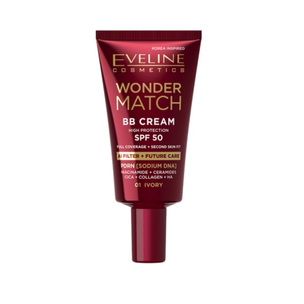 EVELINE Wonder Match BB Cream krem do twarzy SPF50 01 Ivory 30ml
