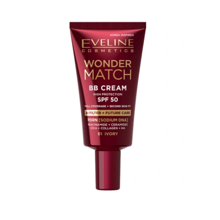 EVELINE Wonder Match BB Cream krem do twarzy SPF50 01 Ivory 30ml