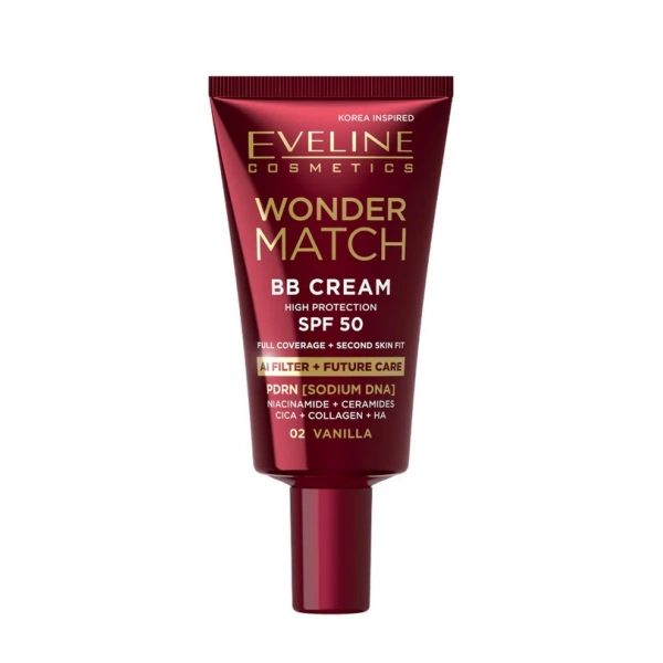 EVELINE Wonder Match BB Cream krem do twarzy SPF50 02 Vanilla 30ml