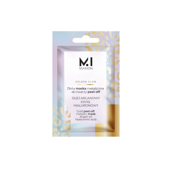 MARION Golden Glow złota maska metaliczna do twarzy peel-off 6g