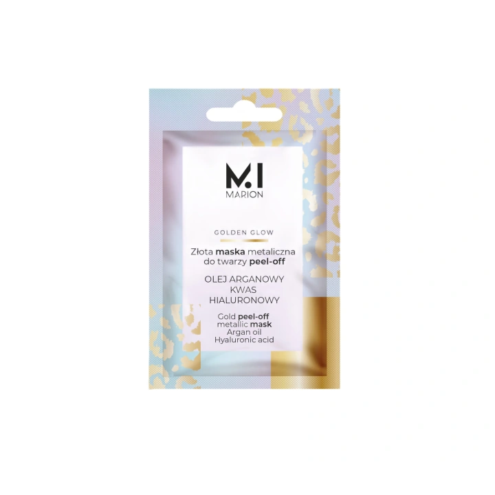 MARION Golden Glow złota maska metaliczna do twarzy peel-off 6g