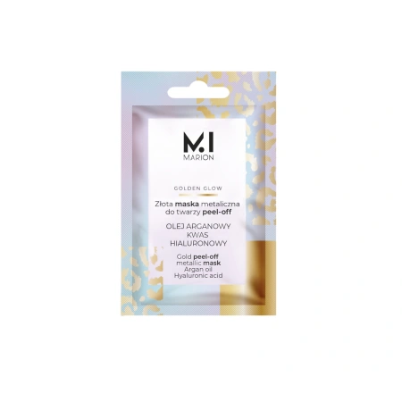 MARION Golden Glow złota maska metaliczna do twarzy peel-off 6g