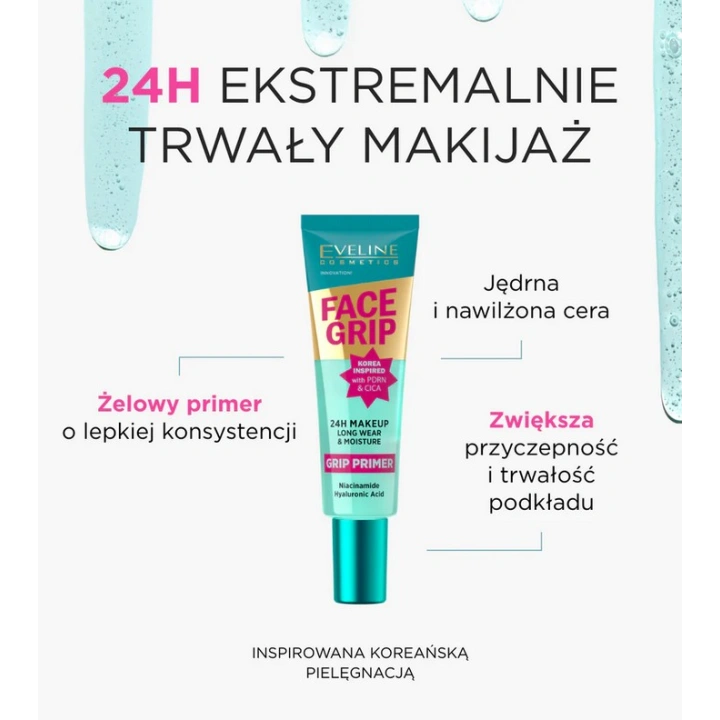 EVELINE Face Grip żelowa baza pod makijaż nawilżająca 30ml