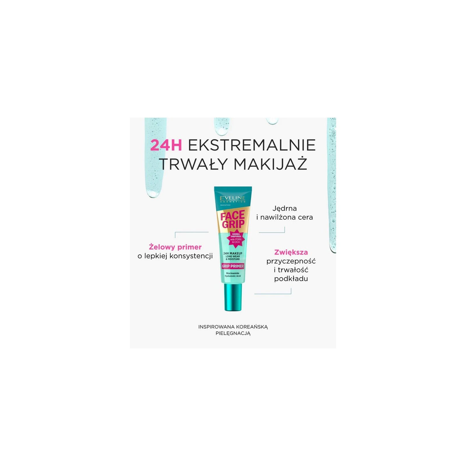 EVELINE Face Grip żelowa baza pod makijaż nawilżająca 30ml