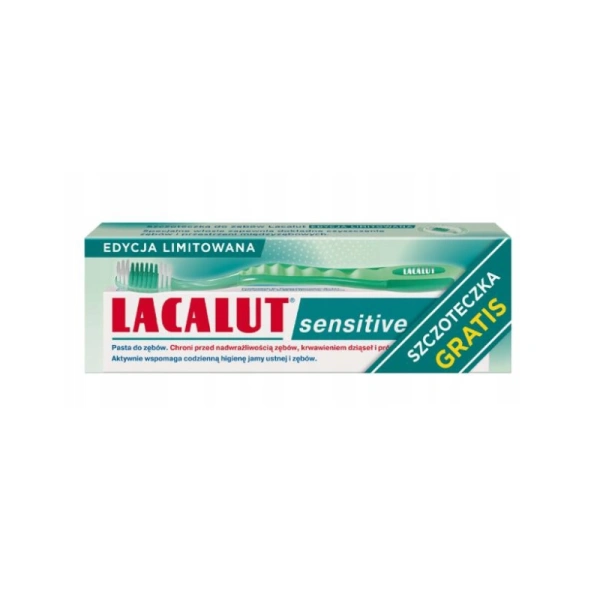LACALUT Sensitive pasta do zębów + szczoteczka 75ml