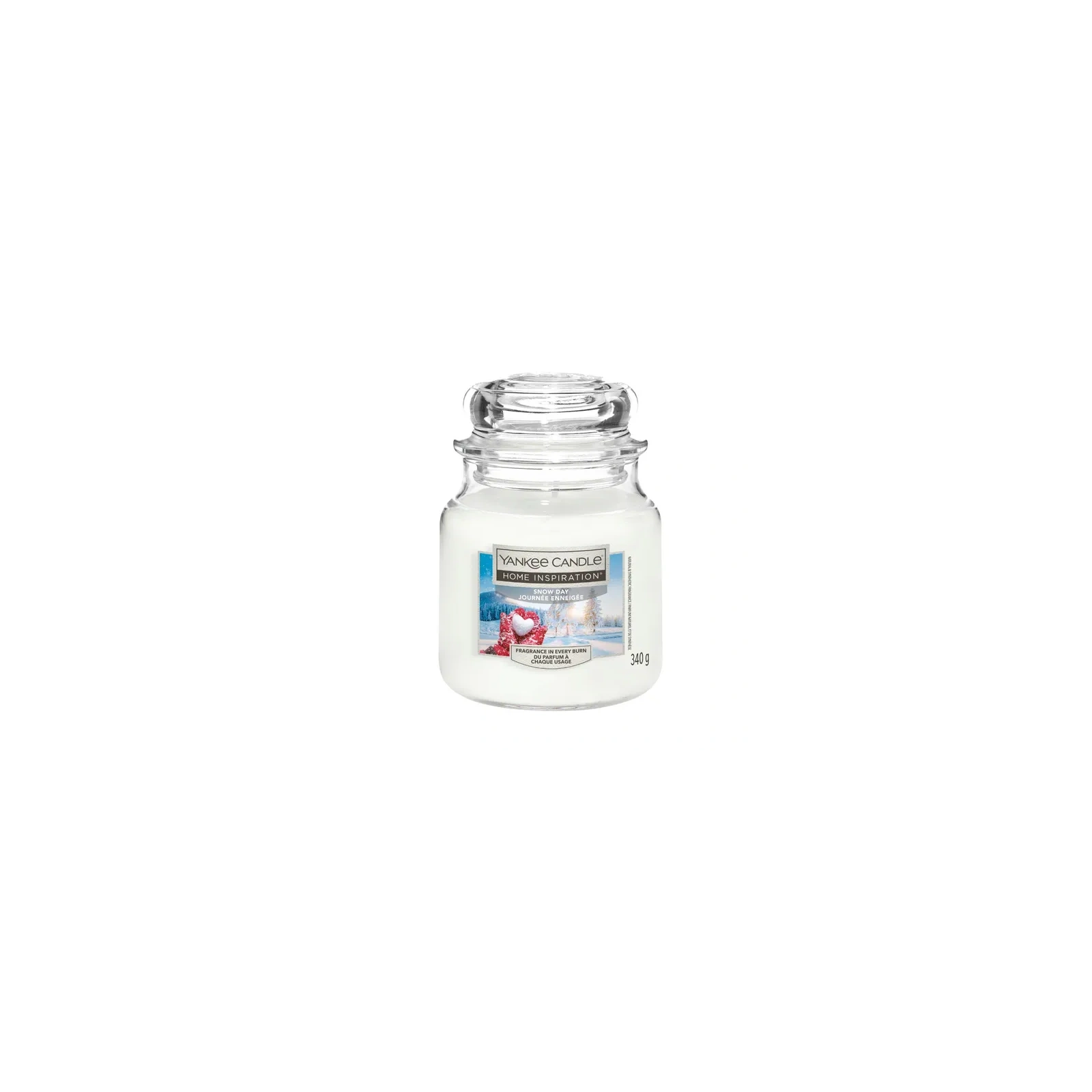 YANKEE CANDLE Home Inspiration Średnia świeca w słoiku SNOW DAY 340g