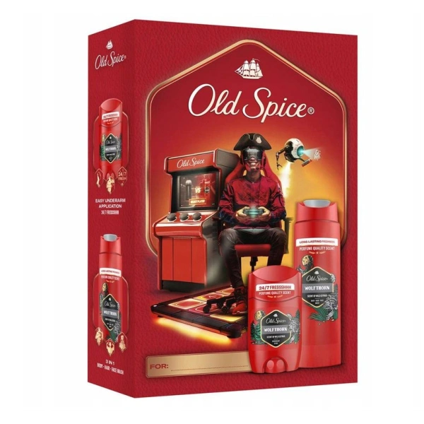 OLD SPICE Wolfthorn zestaw prezentowy deo sztyft 50ml + żel 250 ml