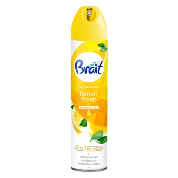 BRAIT Air Freshener Essential Olis klasyczny odświeżacz powietrza Lemon Fresh 300ml