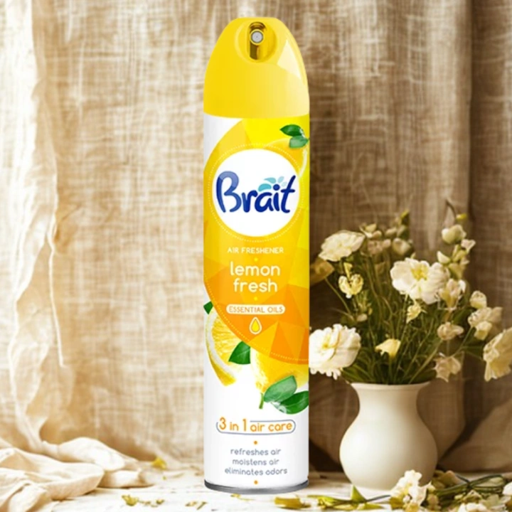 BRAIT Air Freshener Essential Olis klasyczny odświeżacz powietrza Lemon Fresh 300ml