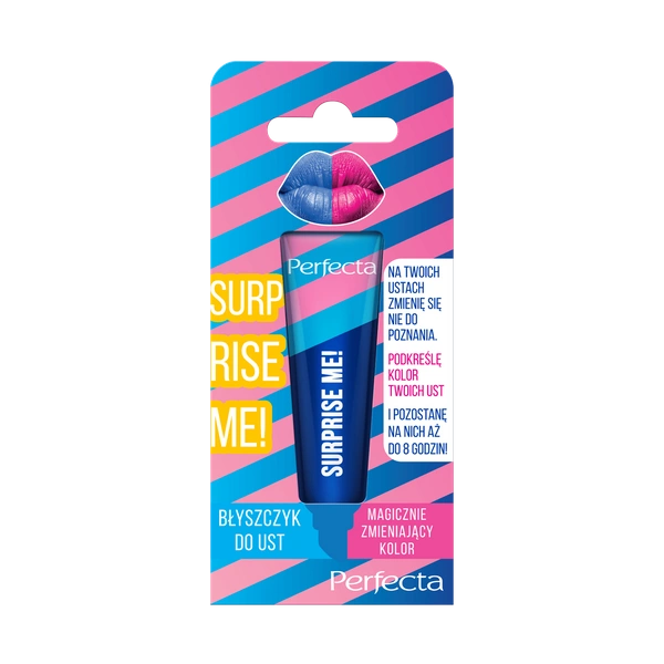 DAX Perfecta Surprise Me! błyszczyk do ust zmieniający kolor Blue 10g