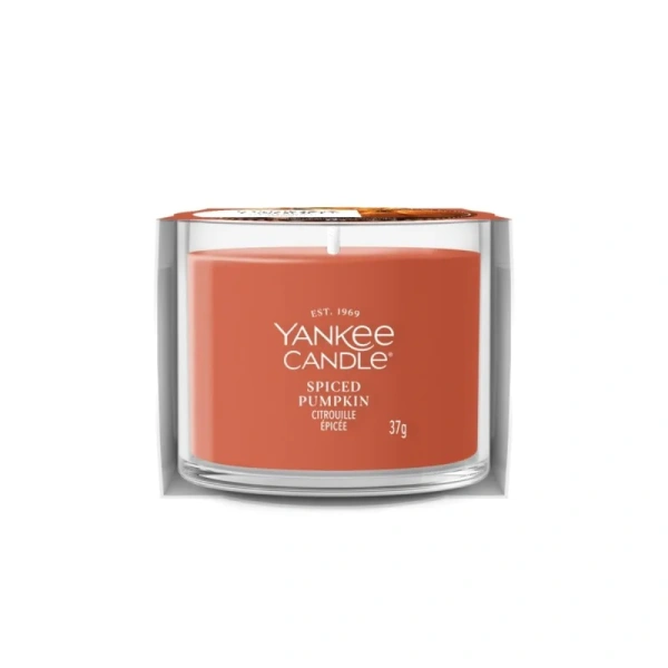 YANKEE CANDLE Signature New Mini świeca w słoiku SPICED PUMPKIN 37g