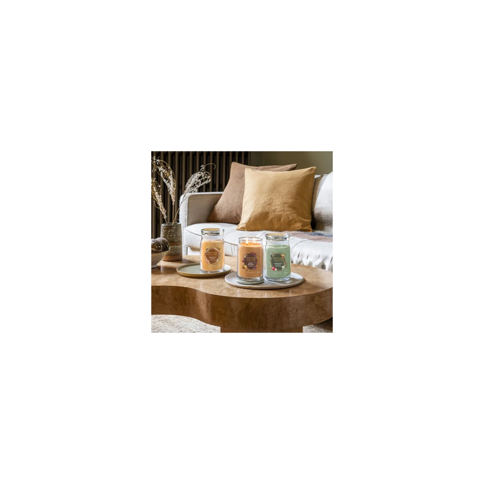YANKEE CANDLE Signature Duża świeca w słoiku GLISTENING LEAVES 567g