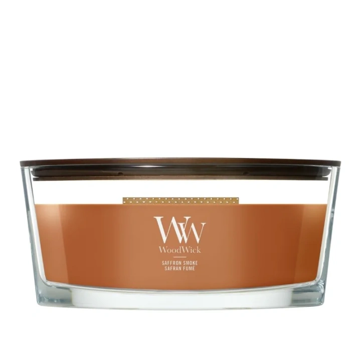 WOODWICK Core Hearthwick świeca w słoiku elipsa SAFFRON SMOKE 453g