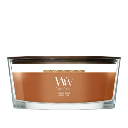 WOODWICK Core Hearthwick świeca w słoiku elipsa SAFFRON SMOKE 453g