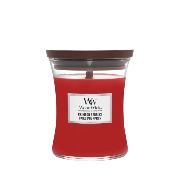 WOODWICK PlusWick Średnia świeca w słoiku CRIMSON BERRIES 275g