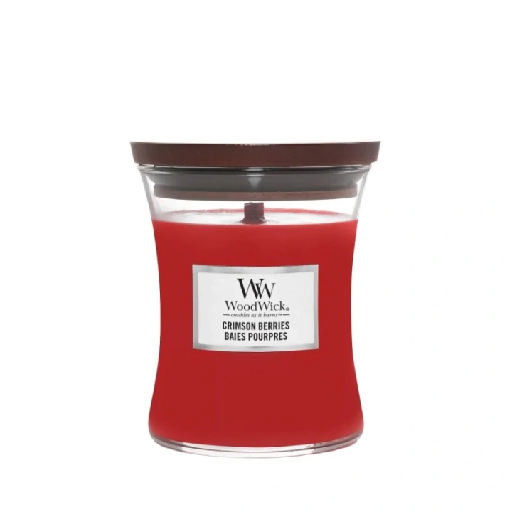 WOODWICK PlusWick Średnia świeca w słoiku CRIMSON BERRIES 275g
